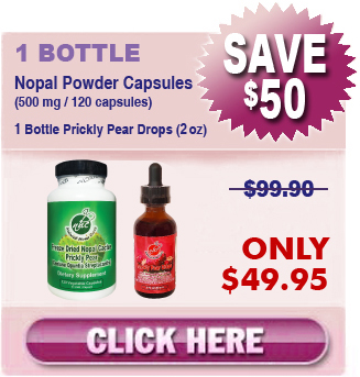 Existing Client - 1 Bottle Freeze Dried Nopal Powder Capsules & 1 Bottle Prickly Pear Drops
